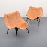 Pair of Leather Lounge Chairs, Manner of Max Gottschalk - Sold for $2,125 on 05-15-2021 (Lot 316).jpg